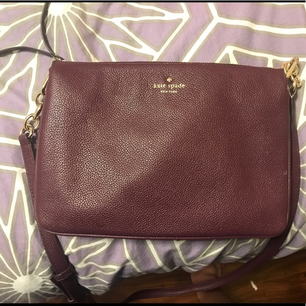 Kate Spade Purple Leather Crossbody